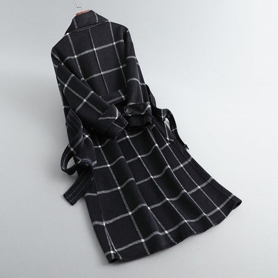 Lauren | Plaid Wool Elegance Coat