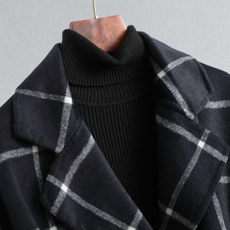 Lauren | Plaid Wool Elegance Coat