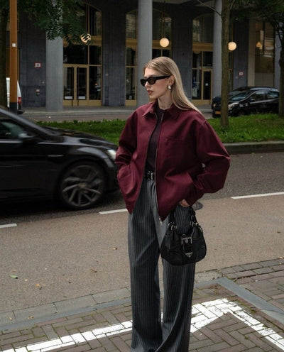 JADA SUEDE URBAN BOMBER JACKET